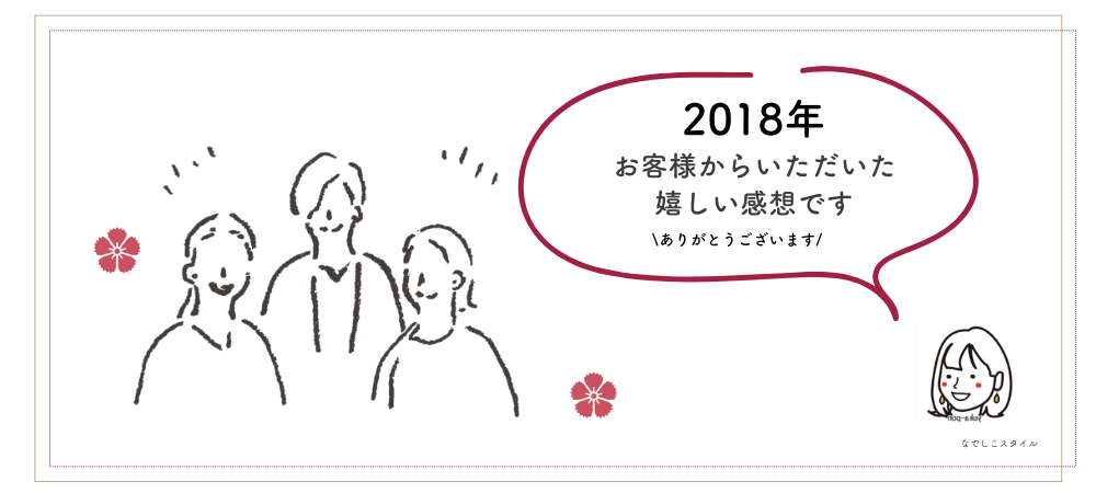 お客様の感想　2018年