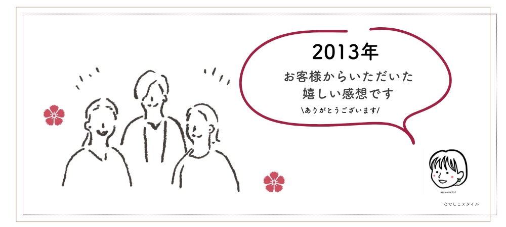 お客様の感想　2013年